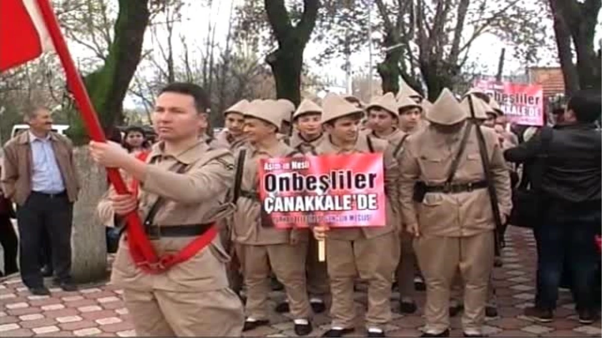 Onbeşliler" Çanakkale\'ye Uğurlandı