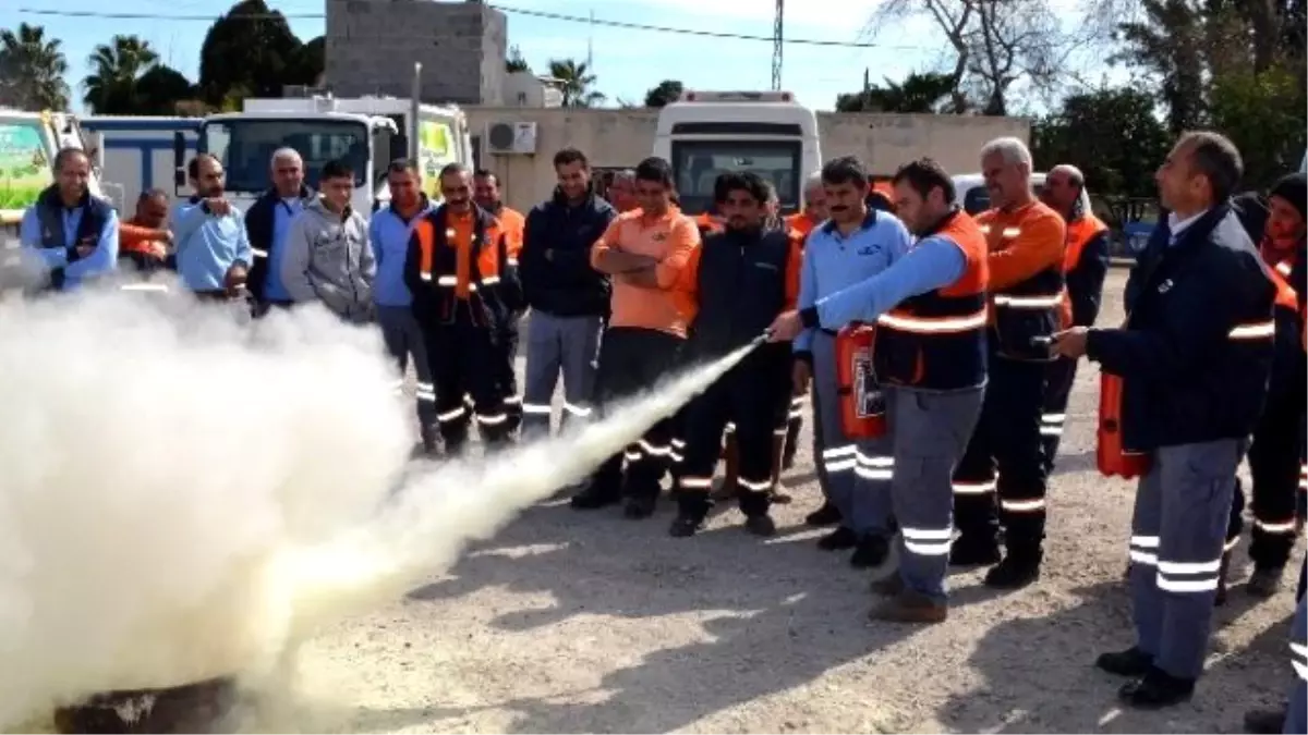 Akdeniz Belediyesi\'nden Yangın Tatbikatı