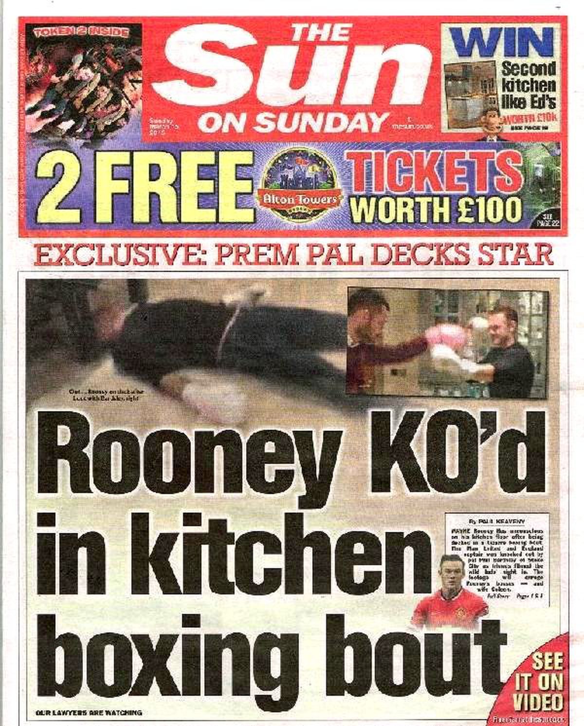 İngiliz Basınında Rooney\'nin Nakavtı Manşetleri Süsledi