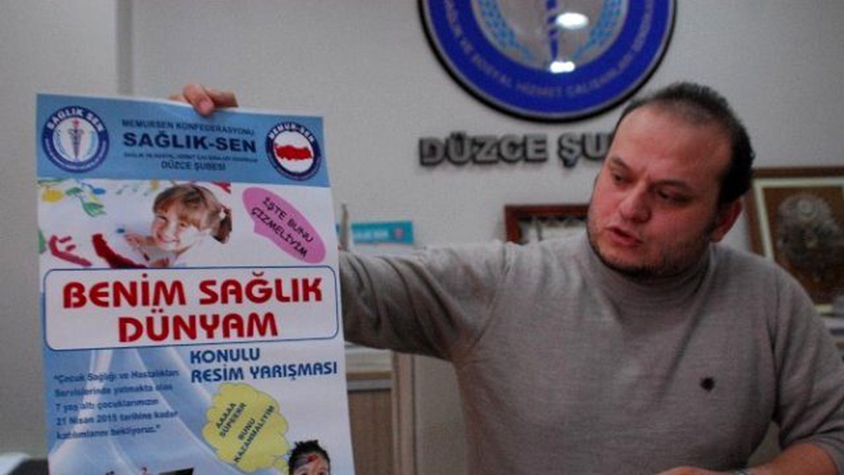 Düzce\'de Çocuklar Sağlıkçıları Kağıtlarda Anlatacak