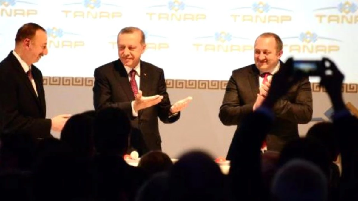 Cumhurbaşkanları Erdoğan, Aliyev, Margvelaşvili Kars\'ta Tanap\'ın Temelini Attı