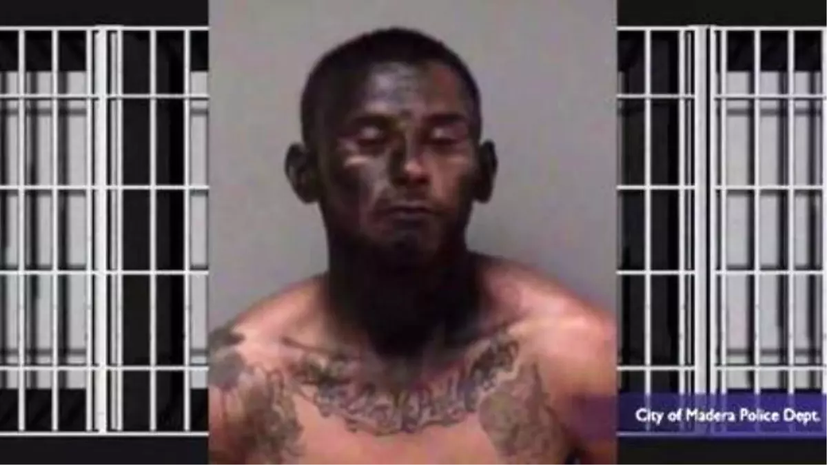 Suspected Car Thief Spray Paints His Face Black To Disguise Himself