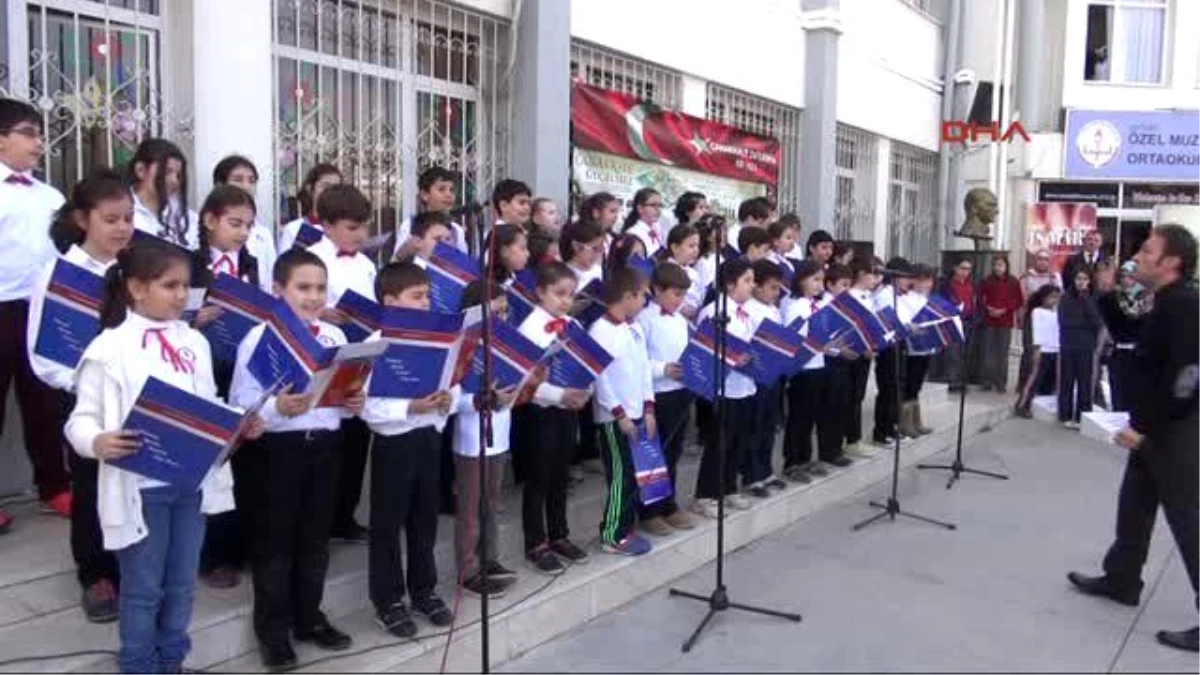 Aydın - Ortaokulda Temsili Çanakkale Şehitliği