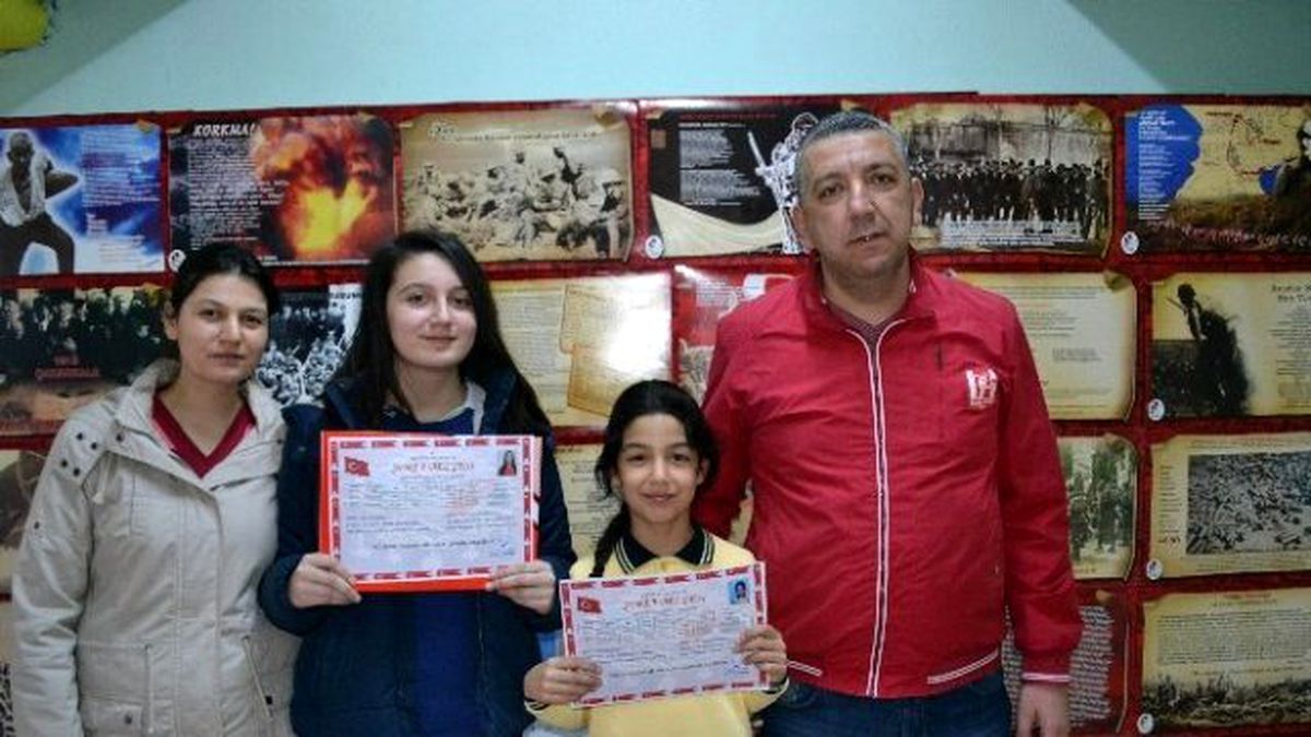 Bigadiçli Şehit Torunlarına Şeref Belgesi
