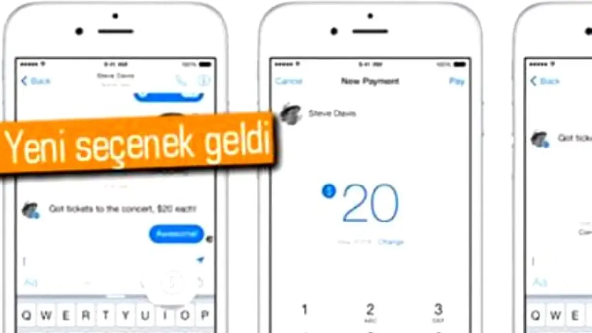 Facebook Messenger\'a Para Gönderme Özelliği