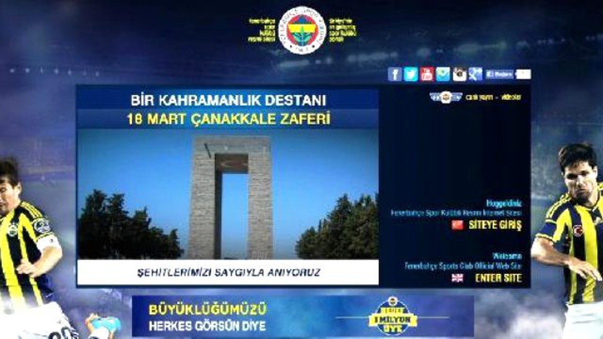 Fenerbahçe ve Galatasaray\'dan Çanakkale Zaferi Paylaşımı (Yeniden)