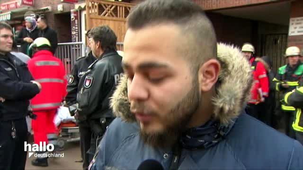Hamburg\'ta Yabancıların Oturduğu Binada Yangın