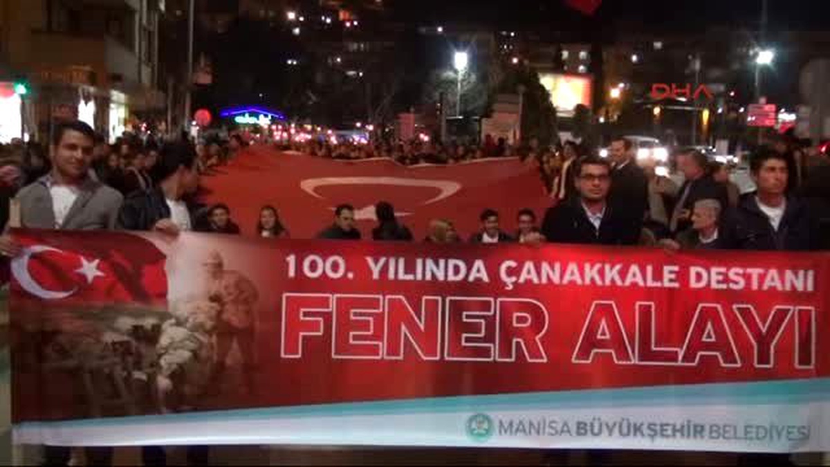 Manisa\'da 5 Bin Kişilik Fener Alayı