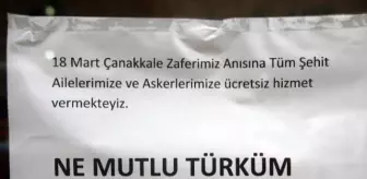 Şehit Ailelerini ve Askerleri Ücretsiz Tıraş Etti