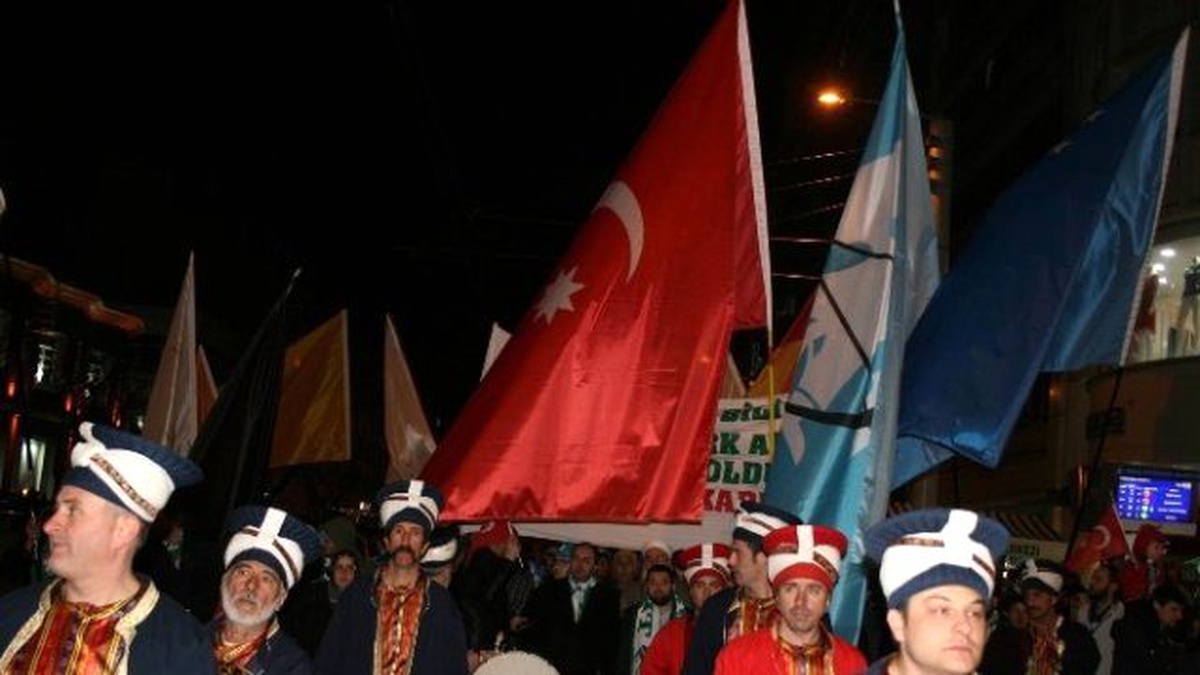 Teksas Taraftarından Mehterli Çanakkale Yürüyüşü