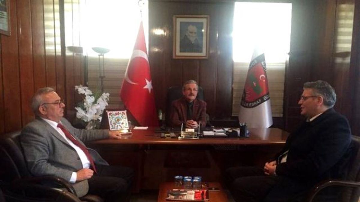Aday Adayı Ulusoy\'dan Başkan Feridun Canbaz\'a Ziyaret