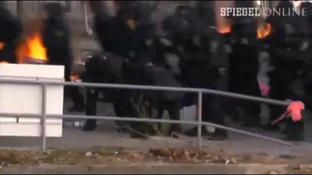 Avrupa Merkez Bankası Protestosu Frankfurt\'u Karıştırdı