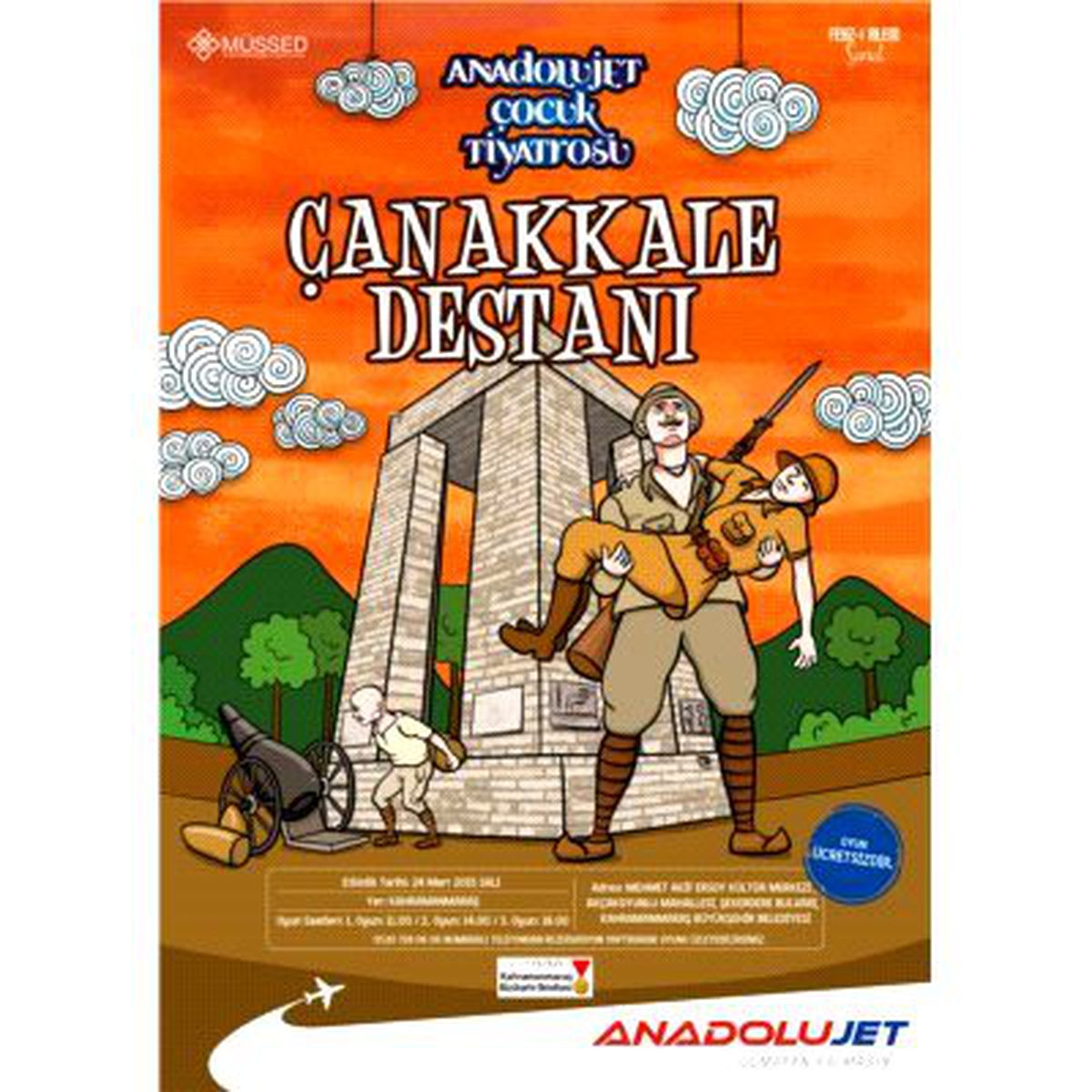 Çanakkale Destanı" Kahramanmaraşlı Çocuklarla Buluşacak