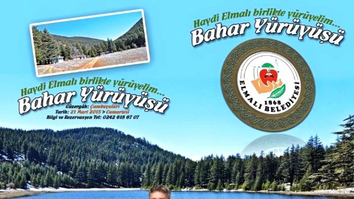 Elmalı Belediyesi\'nden Bahar Yürüyüşü