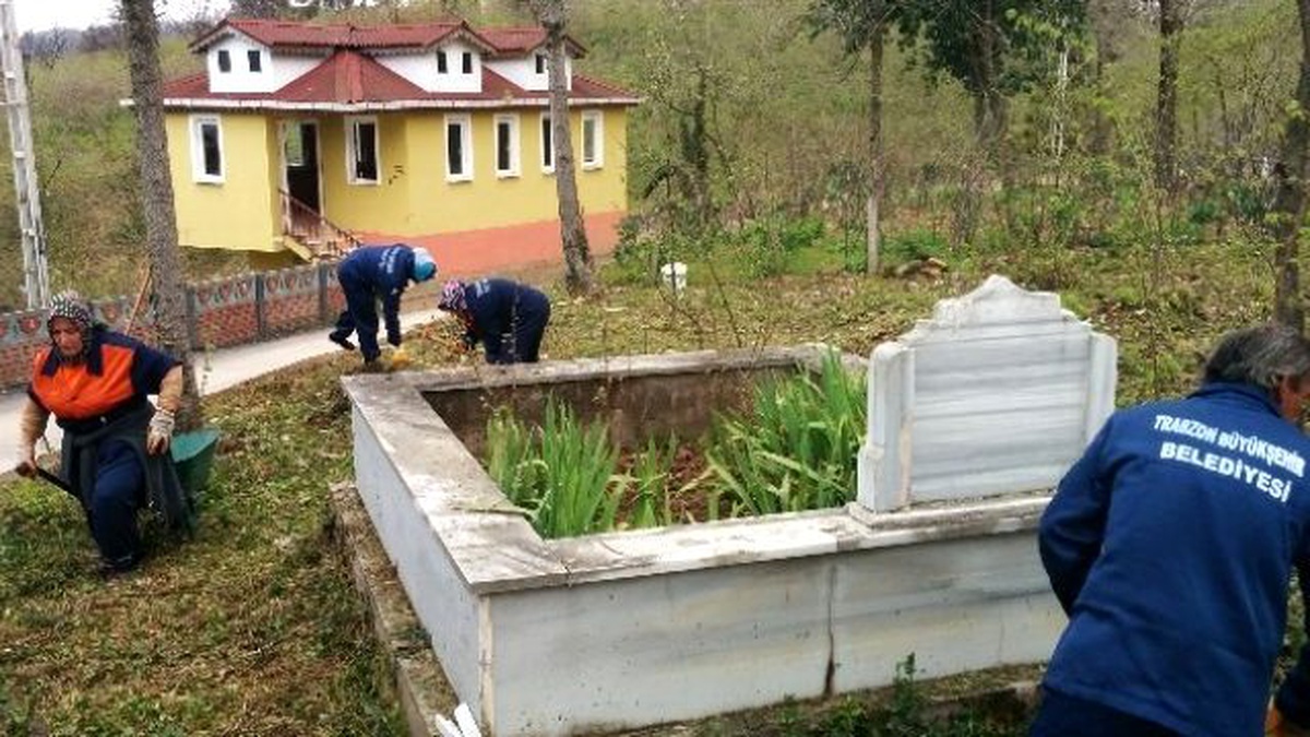 Trabzon Büyükşehir Tüm İlçelerdeki Mezarlıkların Bakım ve Onarımını Yapıyor