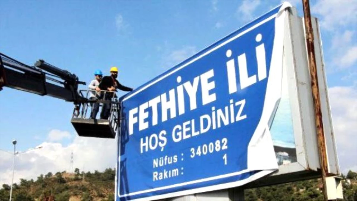 Fethiye\'ye Temsili İl Tabelası