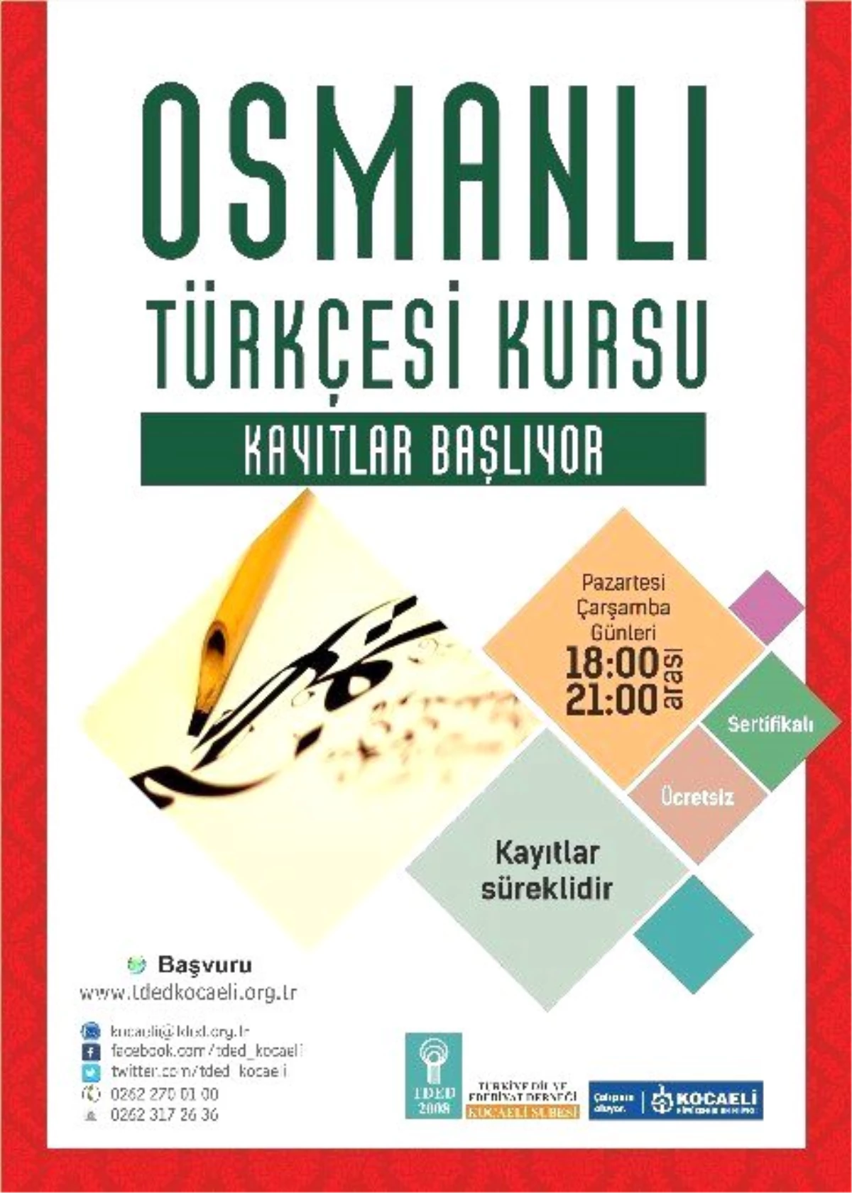 Osmanlı Türkçesi Nisan Dönemi Kurs Başvuruları Başladı