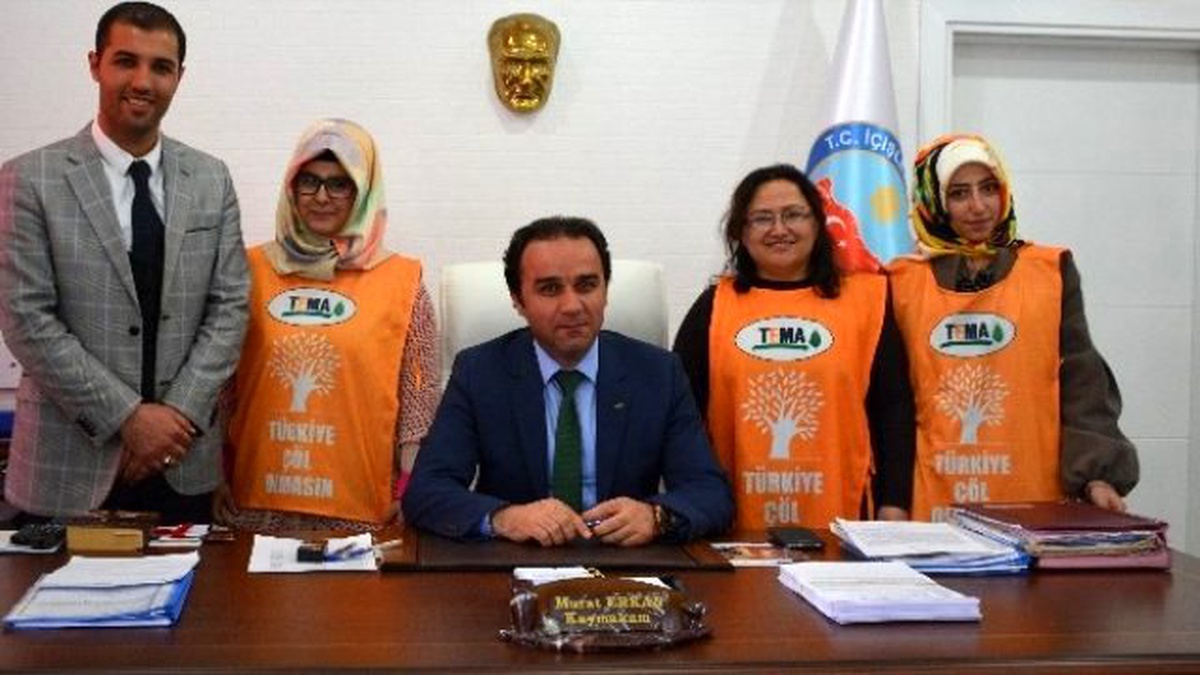 Tema Vakfı\'ndan Kaymakam Erkan\'a Ziyaret