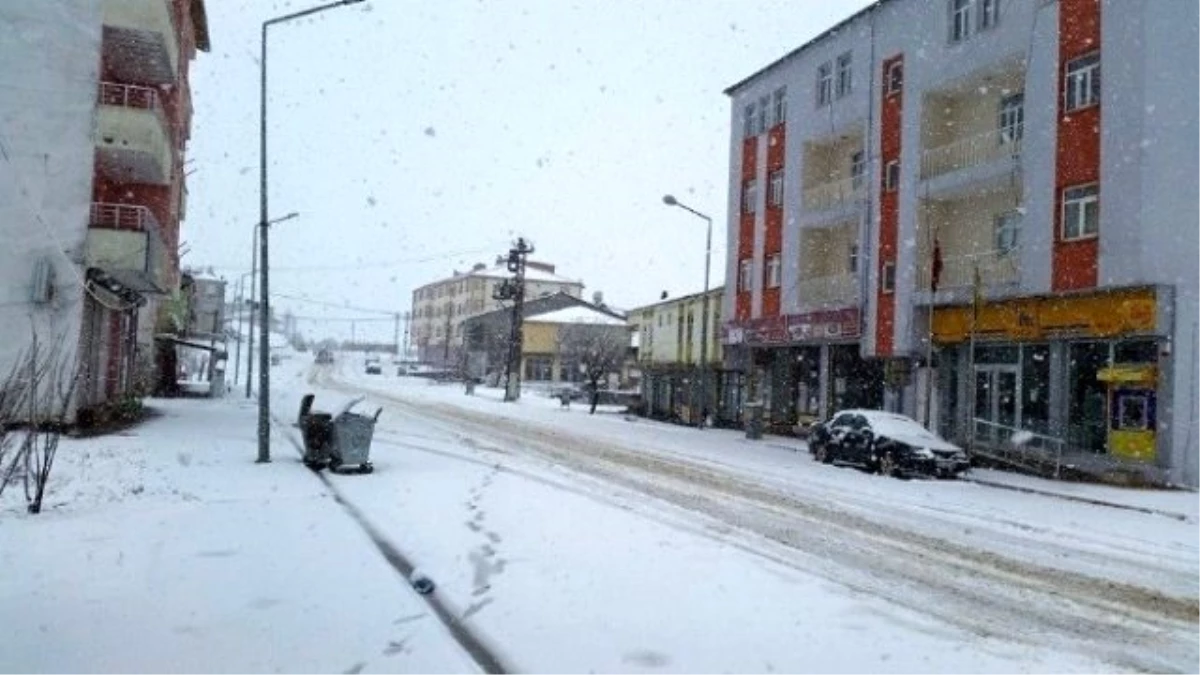 Sincik\'te Mart Ayında Kar Yağdı
