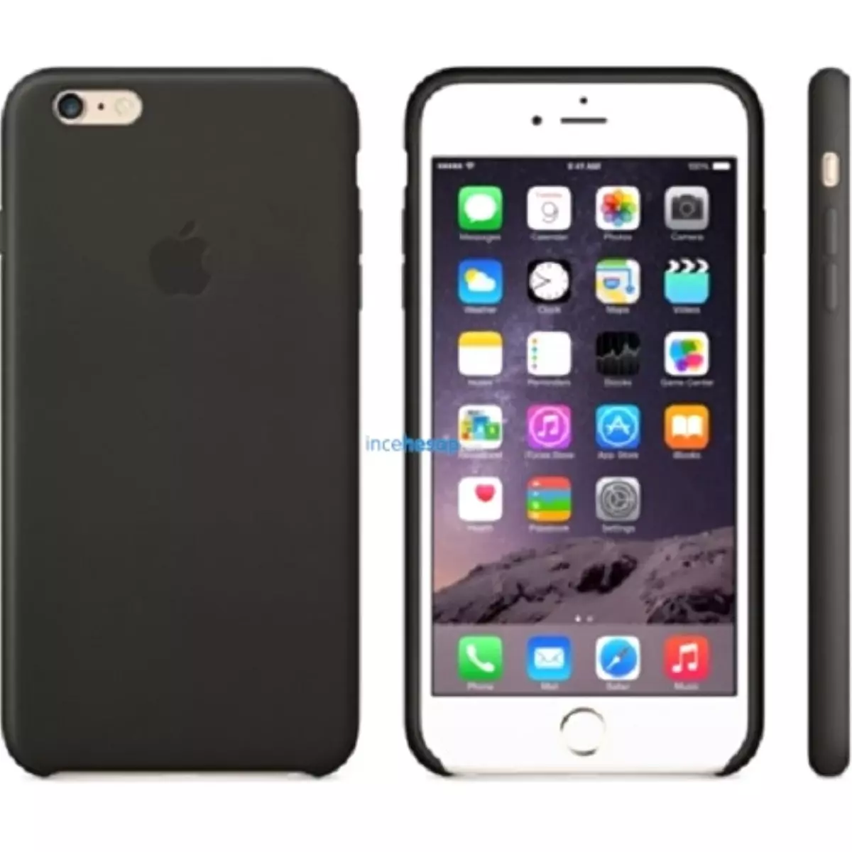 Apple İphone 6 Plus Deri Case Siyah (Mgqx2zm/a)