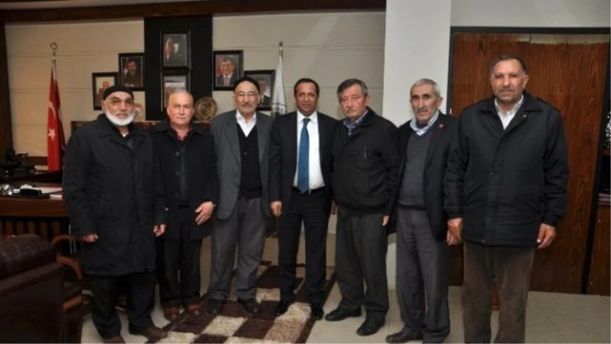 Gaziler Başkan Toltar\'ı Ziyaret Etti