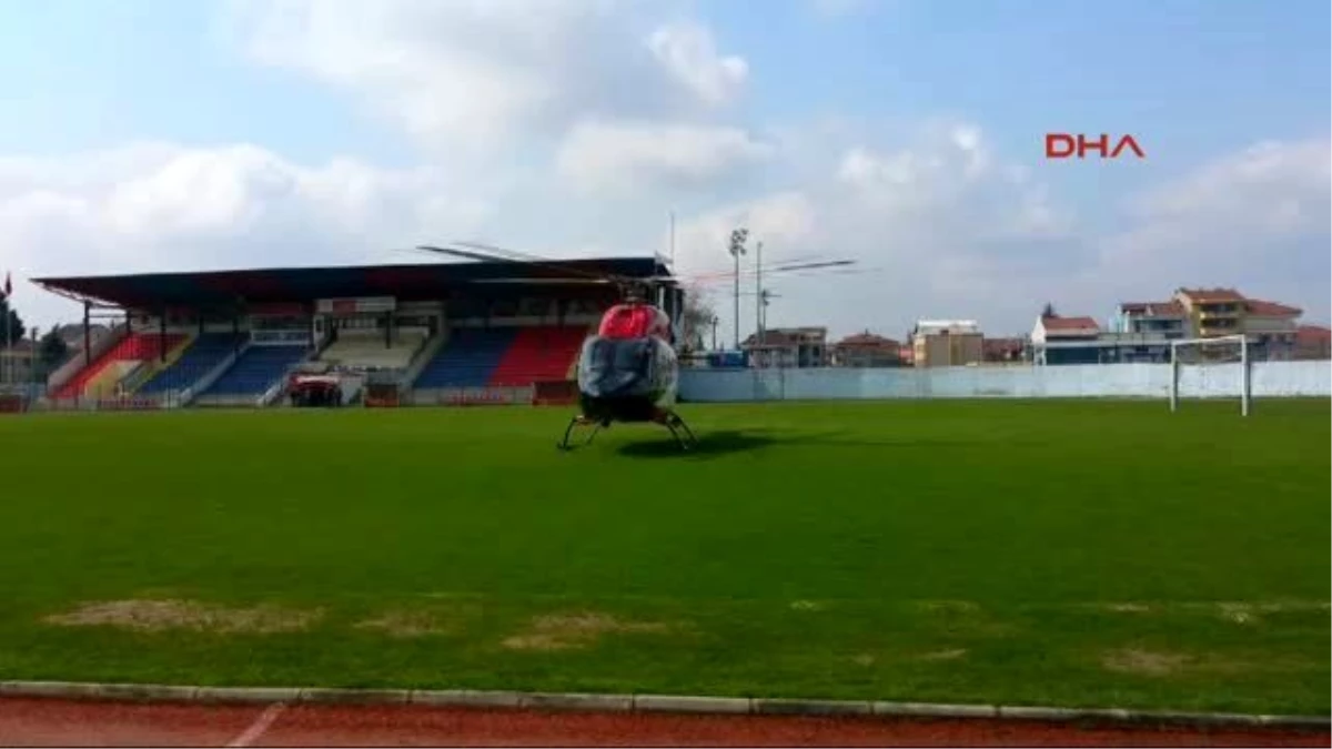 Düzce Zatürre Olan Hasta Helikopter Ambulansla İstanbul\'a Sevk Edildi