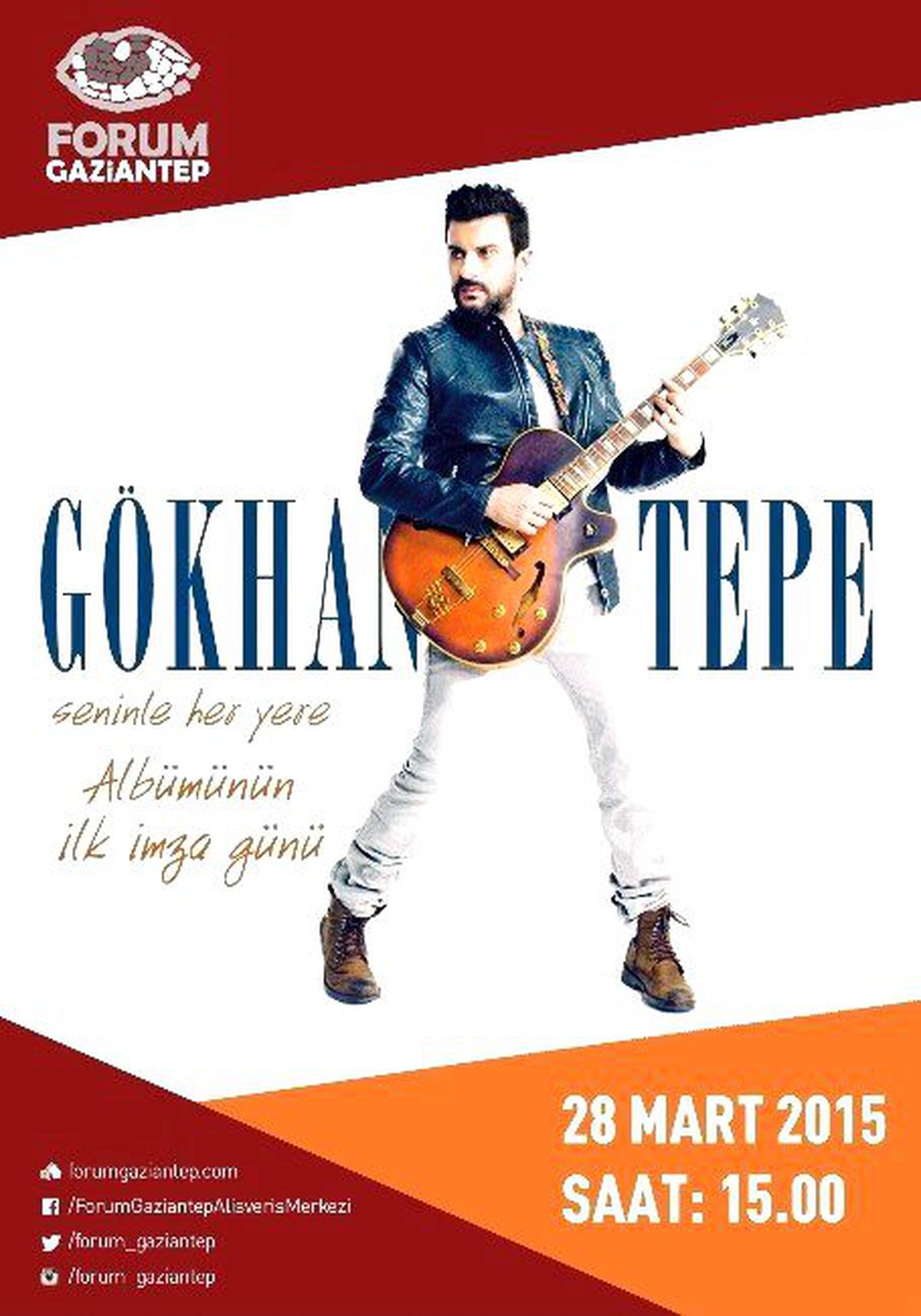 Gökhan Tepe, İmza Günü İçin Forum Gaziantep\'e Geliyor