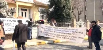 Tacikistan Başkonsolosluğu Önünde Kuvatov Protestosu