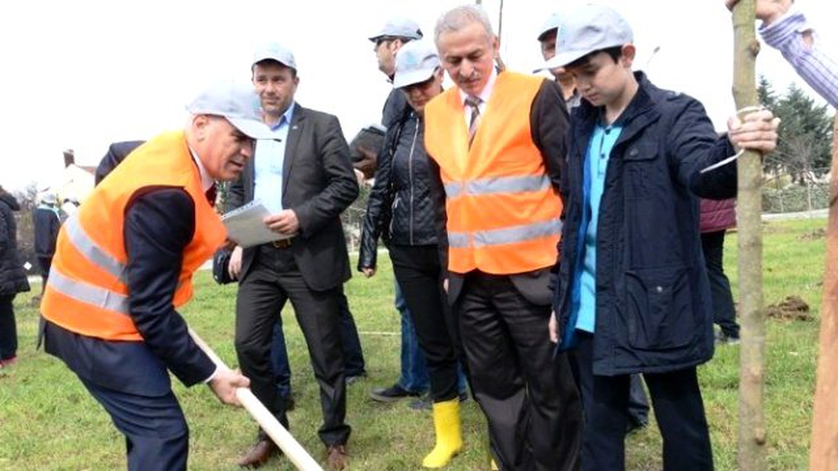 20 Okulun Öğrencileri Altınşehir\'de Fidan Dikti