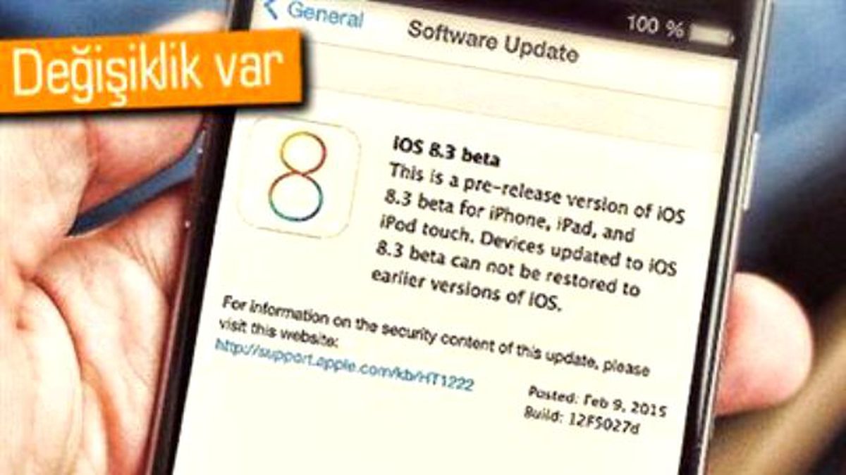 Apple, İos 8.3 Beta 4'ü Yayınlandı
