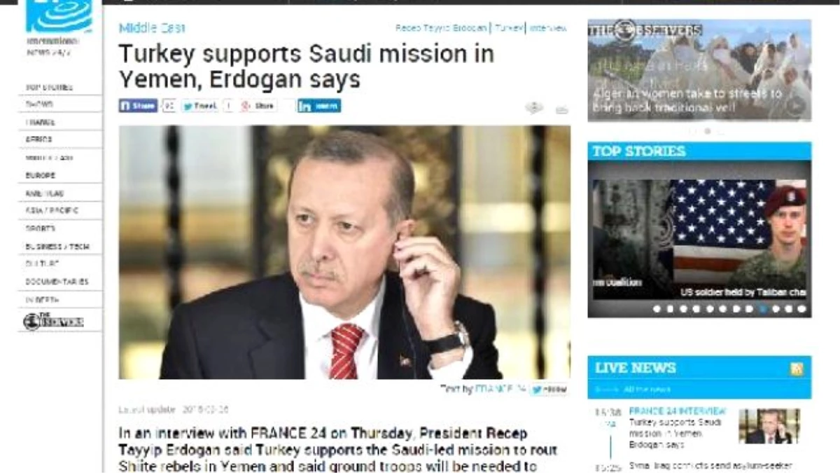 Cumhurbaşkanı Erdoğan: İran ve Terörist Gruplar Yemen\'den Çekilmeli
