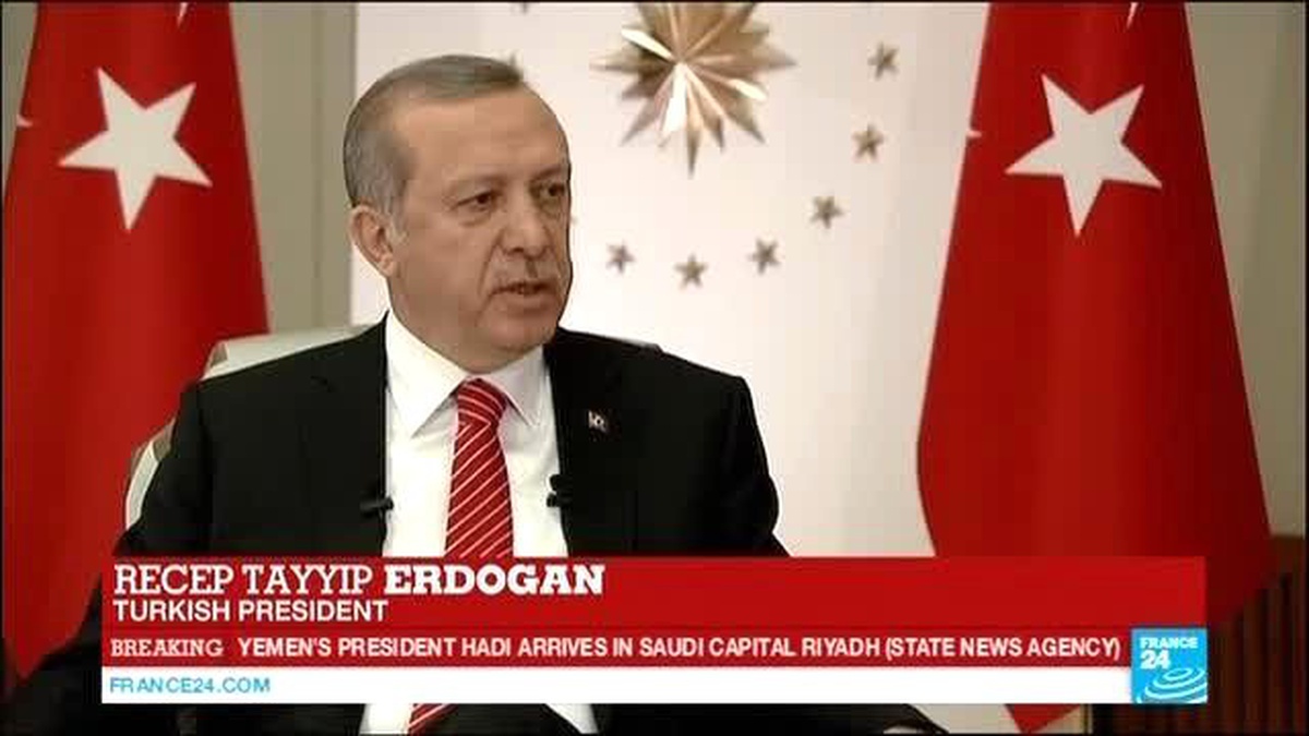 Cumhurbaşkanı Erdoğan France 24\'e Konuştu İran ve Terörist Gruplar Yemen\'den Çekilmeli