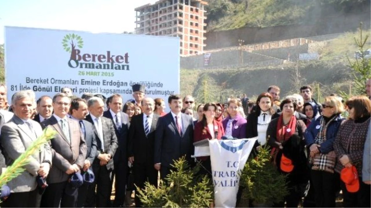 Trabzon\'da Bereket Ormanı\'na İlk Fidanlar Dikildi