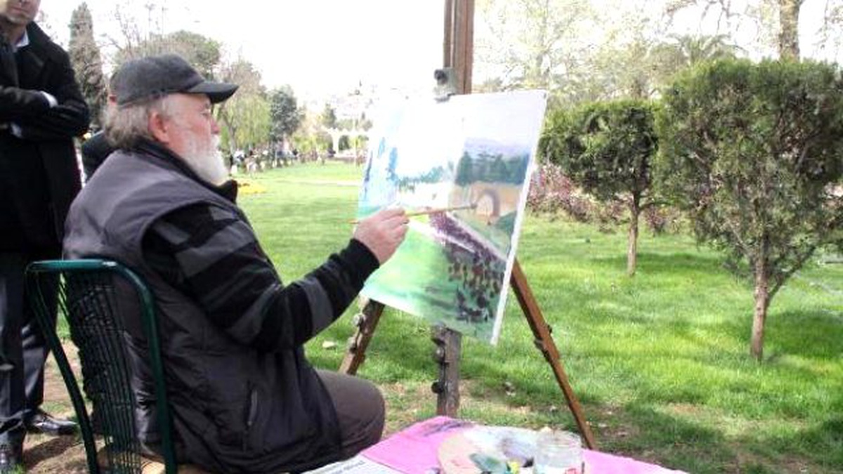 Çoban Ressam\', Balıklıgöl\'ü Tuvale Yansıttı