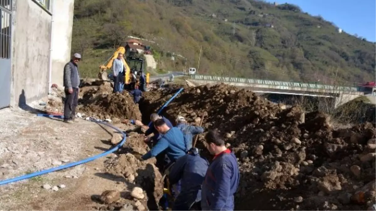 Görele Belediyesi Sanayi Sitesin de Alt Yapı Çalışmalarına Başladı