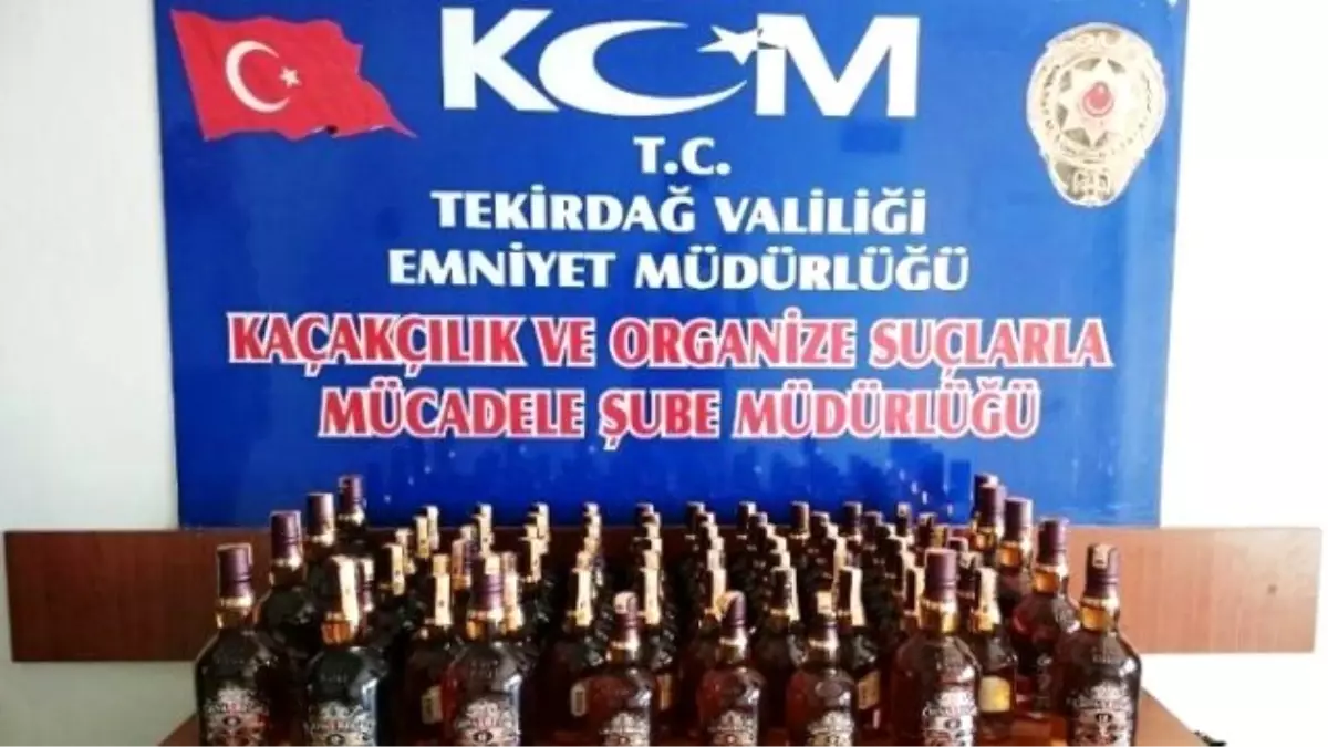 Tekirdağ\'da Gümrük Kaçağı İçki Ele Geçirildi