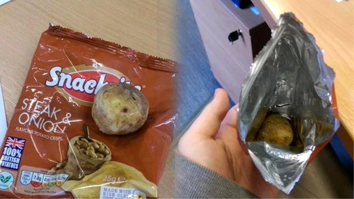 Cips Paketinden Sağlam Patates Çıktı