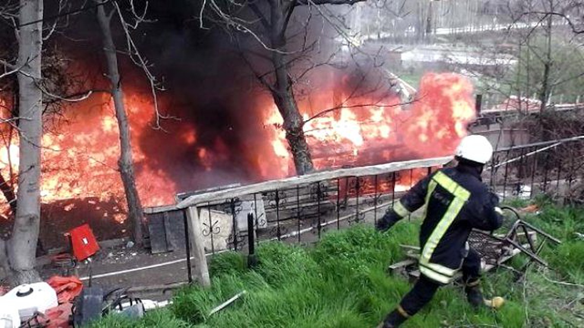 Tokat\'ta Restoranda Korkutan Yangın