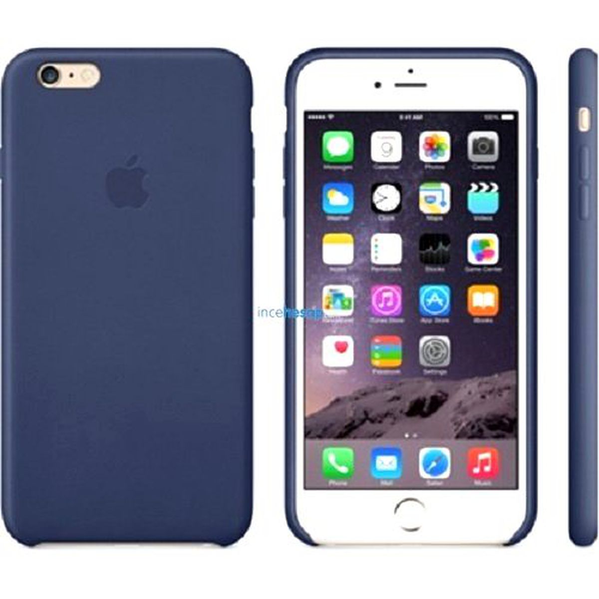 Apple İphone 6 Plus Deri Case Gece Mavisi (Mgqv2zm/a)