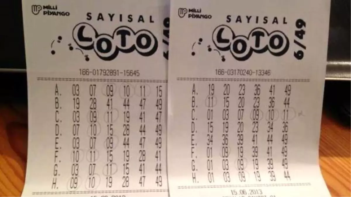 Sayısal Loto'da haftanın şanslı numaraları