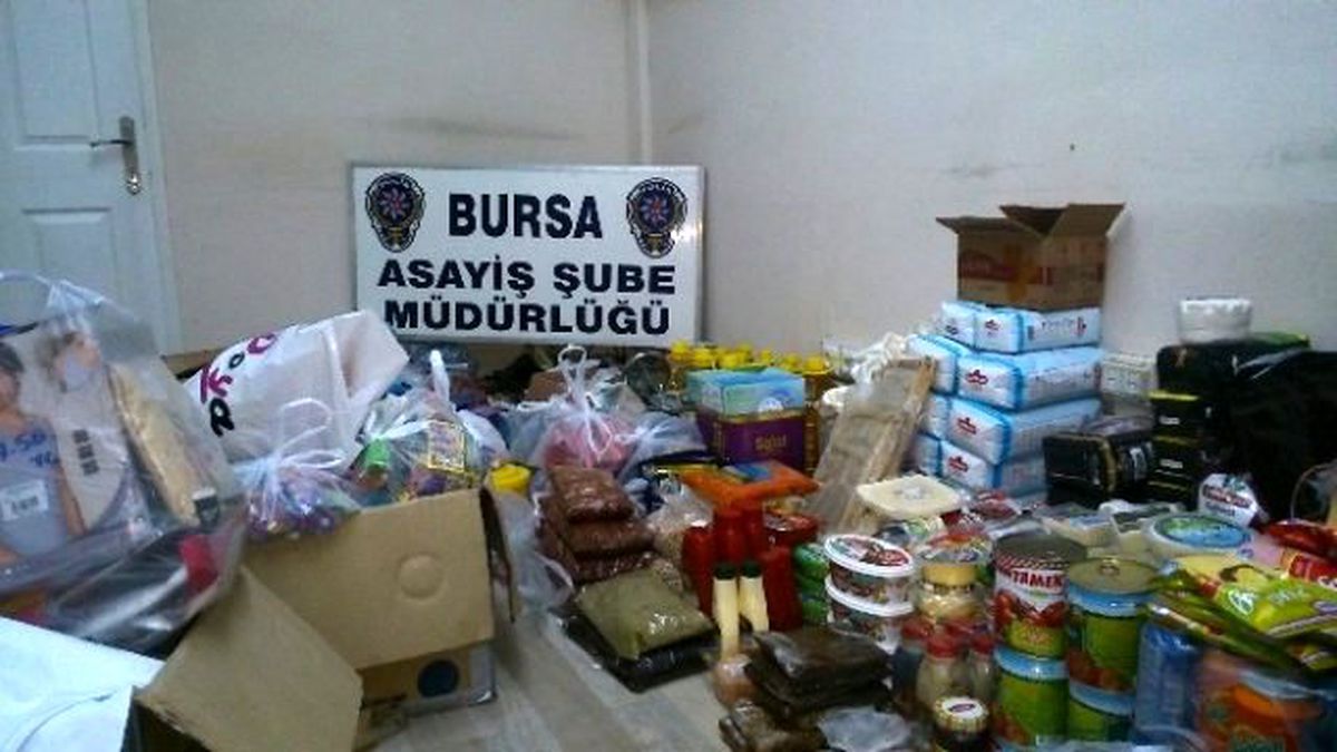 Bursa\'da 24 İş Yerinden Çalınan 12 Bin Liralık Malzeme Sahiplerine İade Edildi
