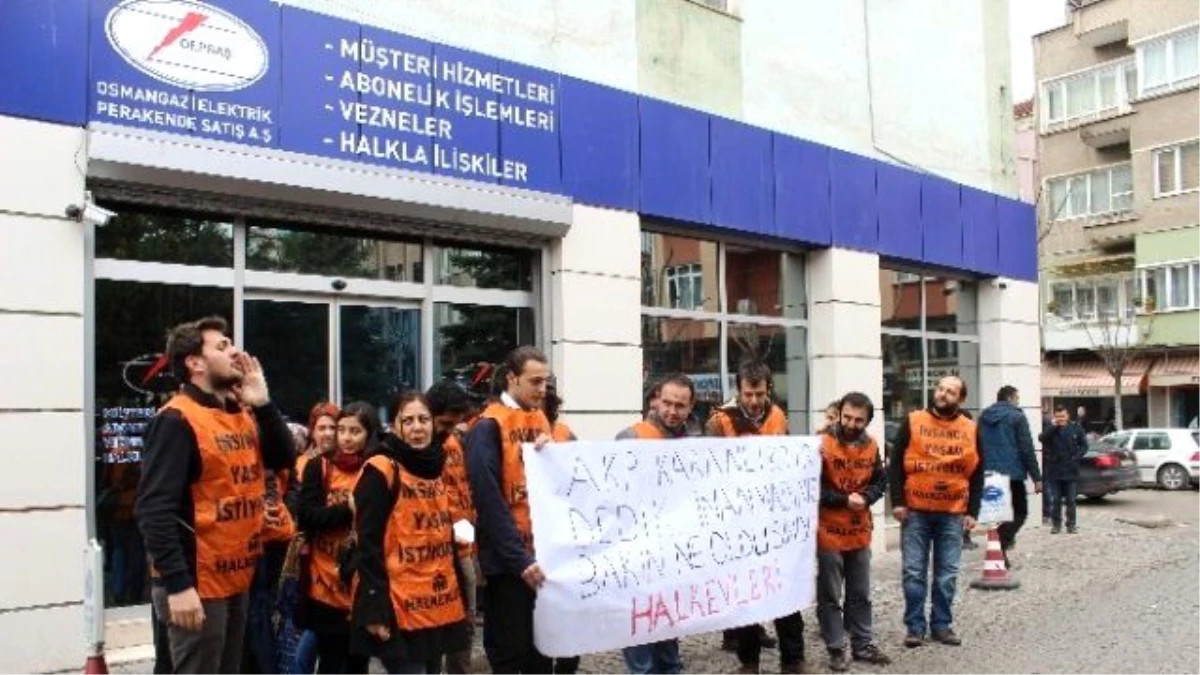 Eskişehir\'de Elektrik Kesintisi Protestosu