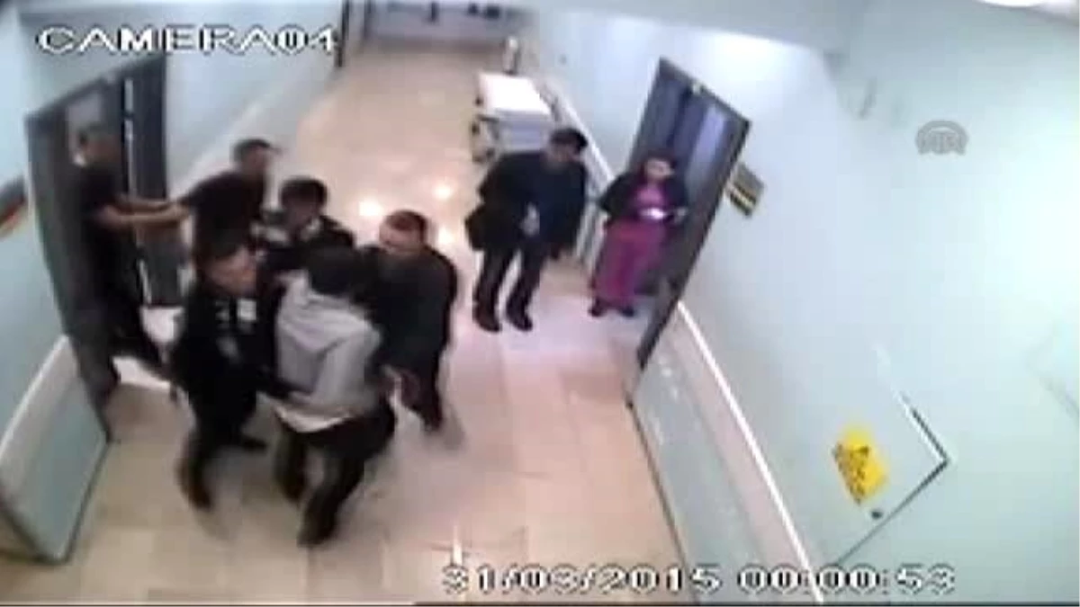 Hastanedeki Bıçaklı Saldırı Güvenlik Kamerasında