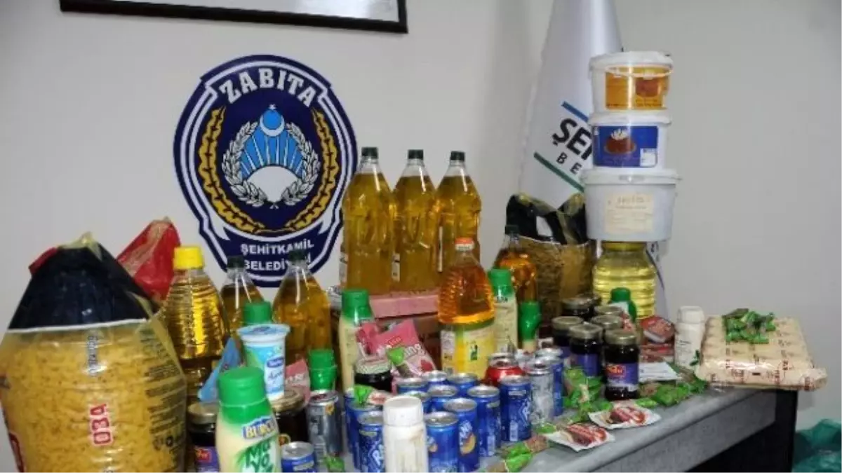 Şehitkamil Zabıtası Tarihi Geçmiş Ürün Ele Geçirdi