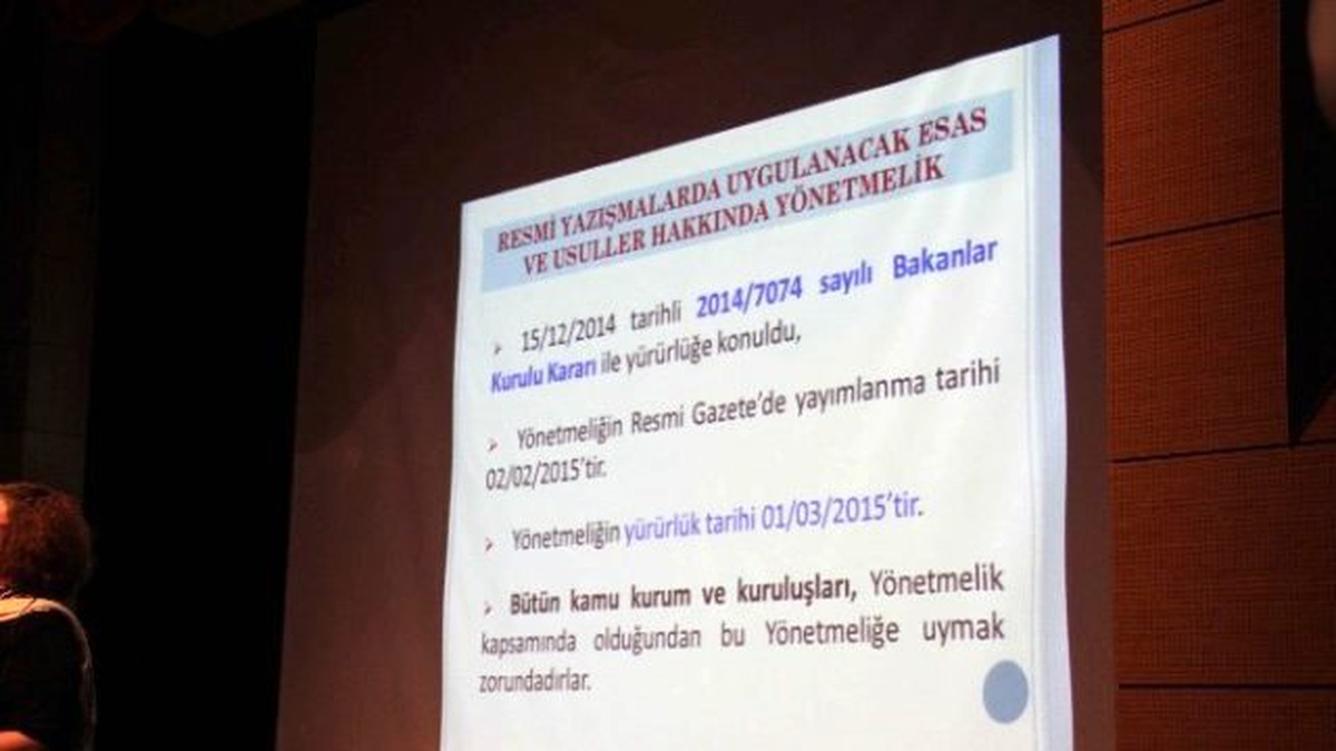Belediye Personeline "Resmi Yazışma Semineri"