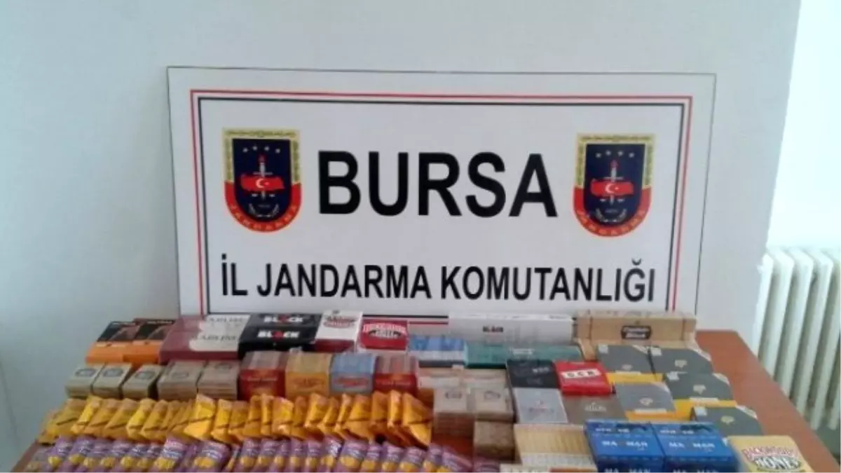 Jandarmadan Kaçak Sigara ve İçki Operasyonu