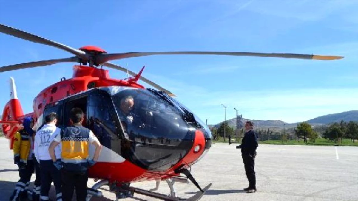 İkiz Bebekler Ambulans Helikopterle Sevk Edildi