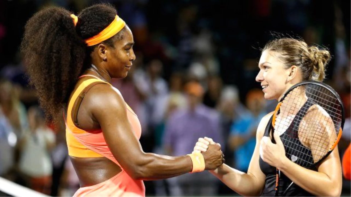 WTA Miami: Serena Williams, Simona Halep\'i 3 Sette Yendi ve Finale Çıktı