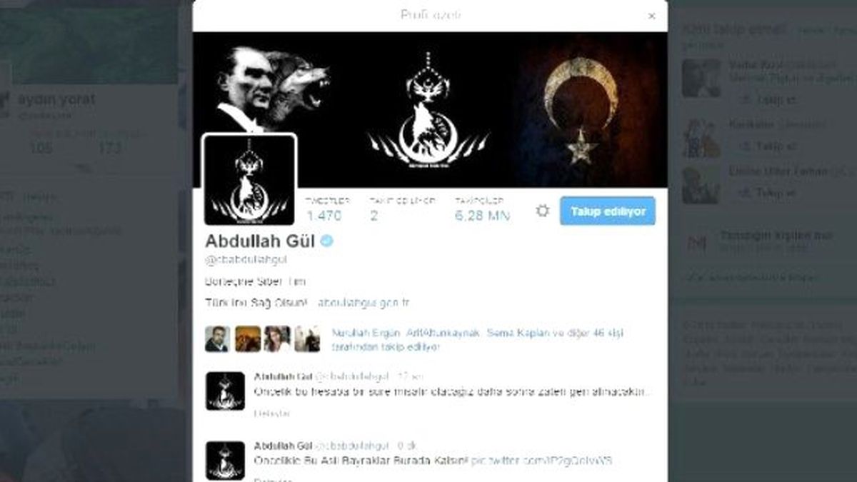 Abdullah Gül\'ün Twitter Hesabı Hacklendi