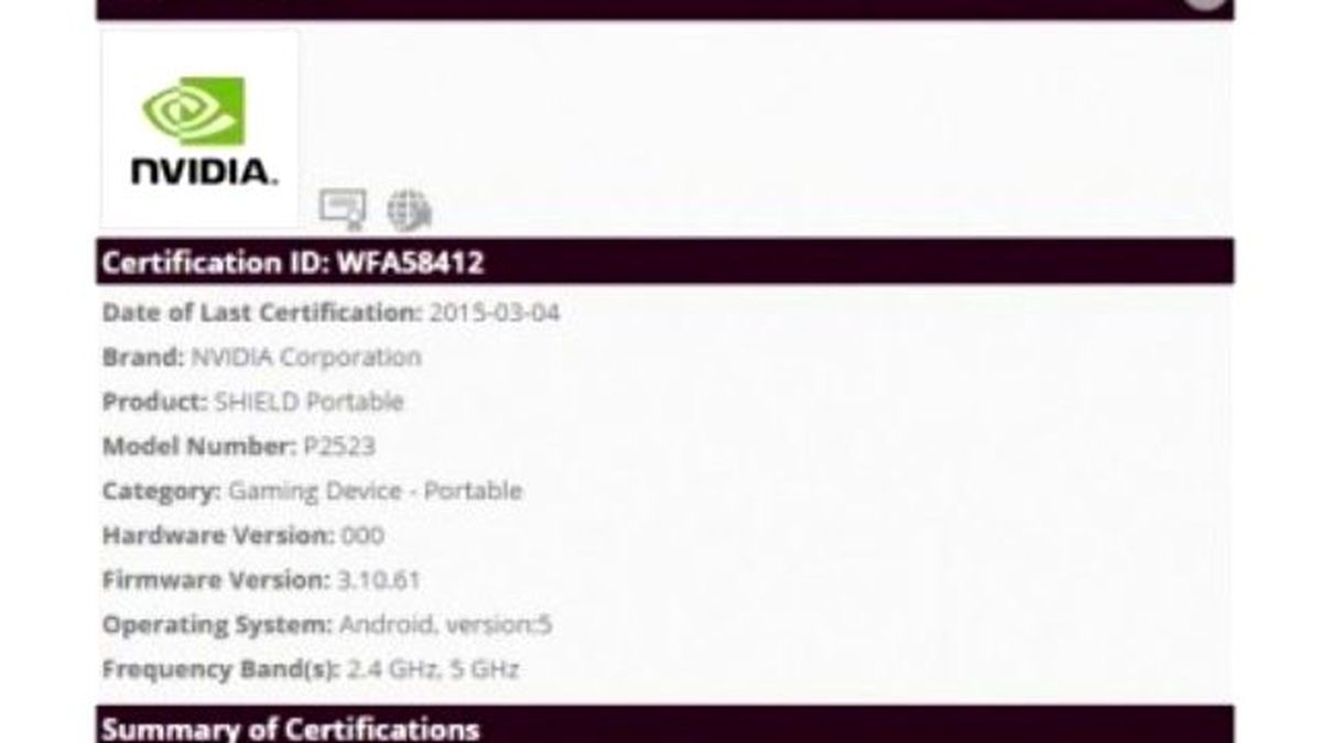 Nvidia Shield 2 İlk Sızıntı
